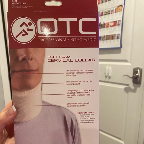 OTC Cervical Collar, Soft Foam, Neck Support Brac - Picture 2 of 3